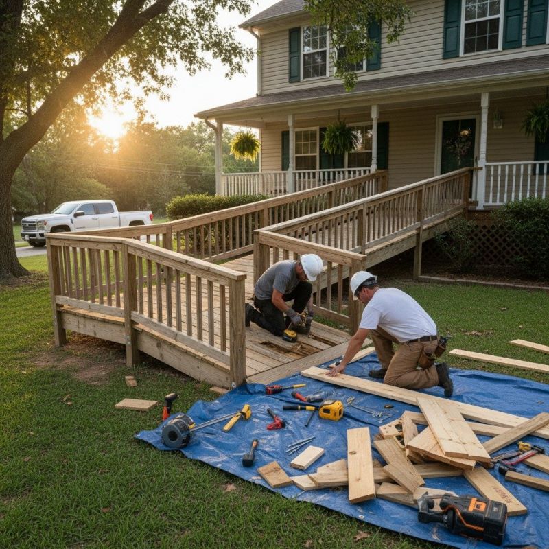 Wheelchair Ramp Installation detail